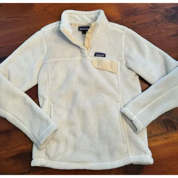 Patagonia Snap T Fleece Pullover Cream size small - Picture 4 of 11